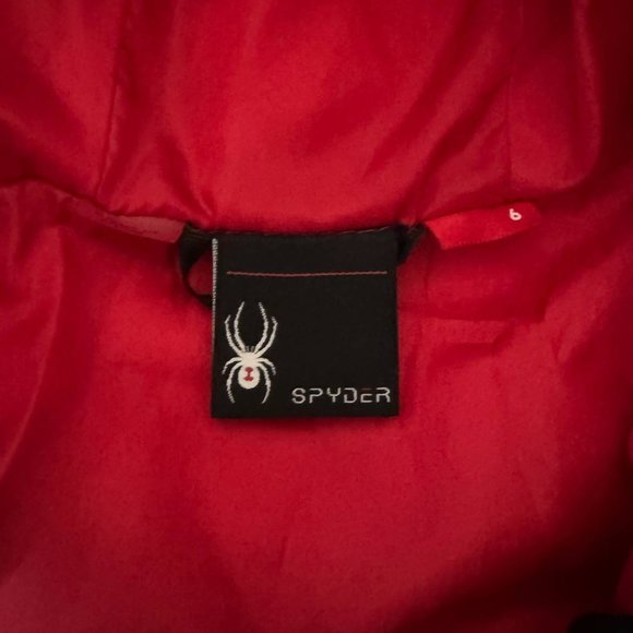 Spyder Black and Red Kids Jacket - Picture 3 of 8
